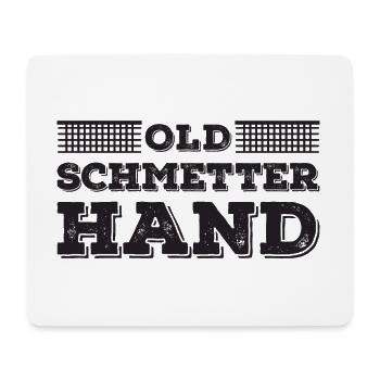 Tischtennisspieler Old Schmetterhand Spruch - Mousepad (Querformat) - Weiß - Vorne