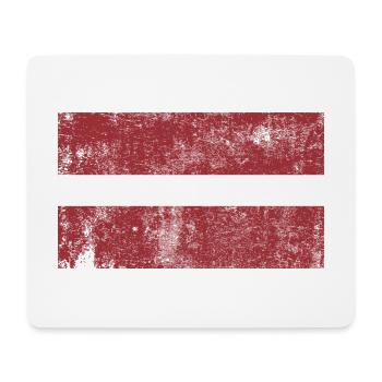 Latvia Flag Flag Grunge Retro Vintage - Mouse Pad (horizontal) - white - Front