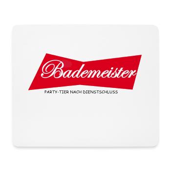 Bademeister - Mousepad (Querformat) - Weiß - Vorne