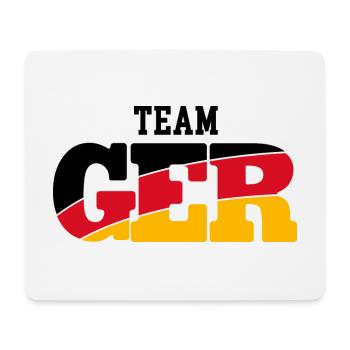 TEAM GERMANY LOGO - Mouse Pad (horizontal) - white - Front