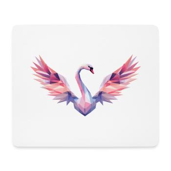 Geometric Swan with Gradient - Mouse Pad (horizontal) - white - Front