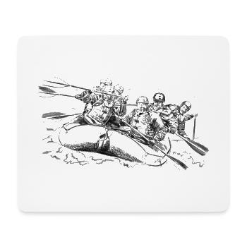 Rafting - Mousepad (Querformat) - Weiß - Vorne