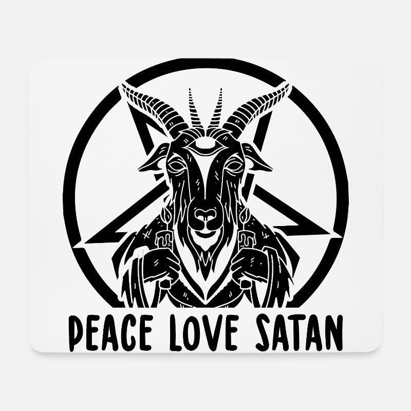 Satanismus - Mousepad (Querformat) - Weiß