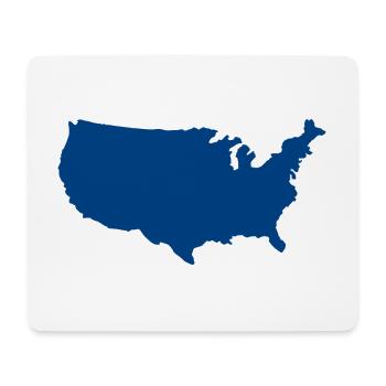 United States map - Mouse Pad (horizontal) - white - Front