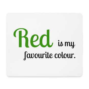 Red - Mouse Pad (horizontal) - white - Front
