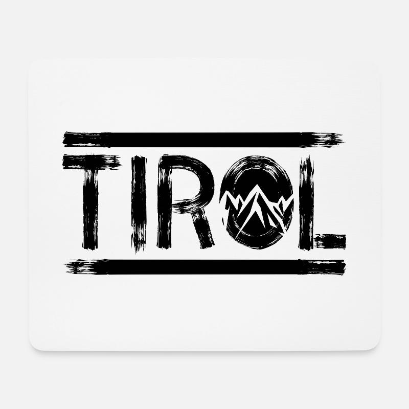 Tirol Berge - Mousepad (Querformat) - Weiß