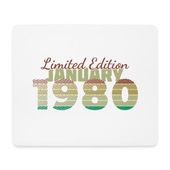 45th Anniversary Limited Edition (SCR) 01/1980 - Mouse Pad (horizontal) - white - Front