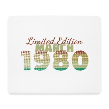 45th Anniversary Limited Edition (SCR) 03/1980 - Mouse Pad (horizontal) - white - Front