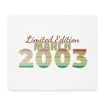 22e anniversaire Édition Limitée (SCR) 03/2003 - Tapis de souris (format paysage) - blanc - Devant