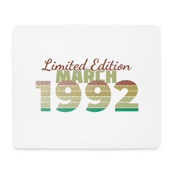 33e anniversaire Édition limitée (SCR) 03/1992 - Tapis de souris (format paysage) - blanc - Devant