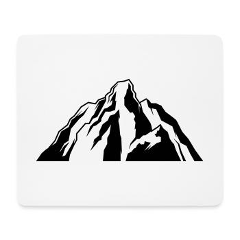 Montagnes symbole de montagnes icône de la nature - Tapis de souris (format paysage) - blanc - Devant