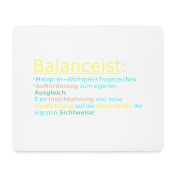 Équilibriste #1Neu 7 - Tapis de souris (format paysage) - blanc - Devant