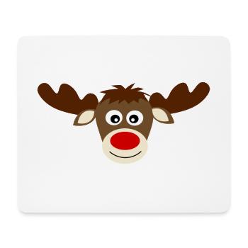 Rentier Elche cute Weihnachten lustige Geschenke - Mousepad (Querformat) - Weiß - Vorne