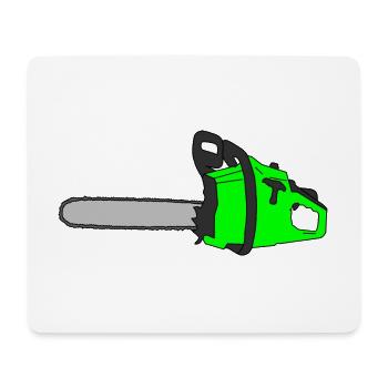 chainsaw - Mouse Pad (horizontal) - white - Front