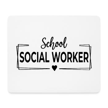 Travail social scolaire Conception du travail social scolaire - Tapis de souris (format paysage) - blanc - Devant