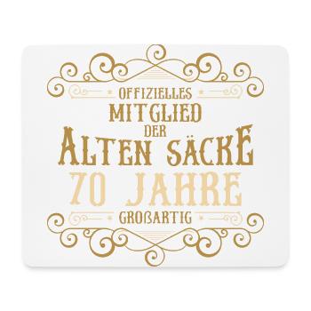 Mitglied Alte Säcke 70 Jahre großartig - Mousepad (Querformat) - Weiß - Vorne