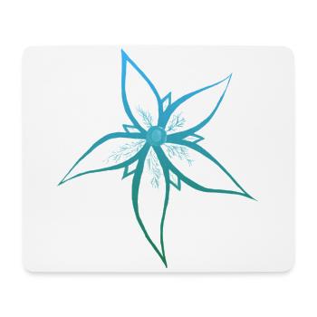 1lyr ombre blue/green flower | original by. MMJ49 - Mouse Pad (horizontal) - white - Front
