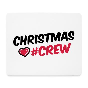 christmas crew herz weihnachten - Mousepad (Querformat) - Weiß - Vorne