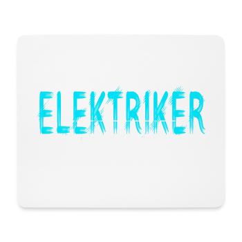 Elektriker Handwerker Design - Mousepad (Querformat) - Weiß - Vorne