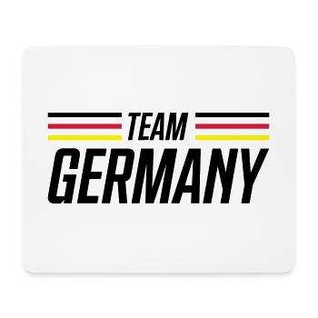 germany flagge deutschland team - Mousepad (Querformat) - Weiß - Vorne