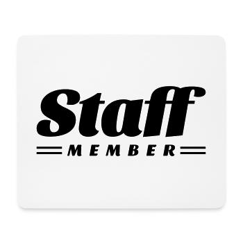 staff member - Mouse Pad (horizontal) - white - Front