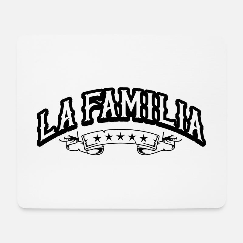 la familia - Mousepad (Querformat) - Weiß