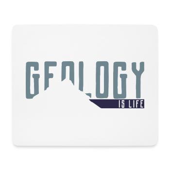 Geologie ist Leben - Mousepad (Querformat) - Weiß - Vorne
