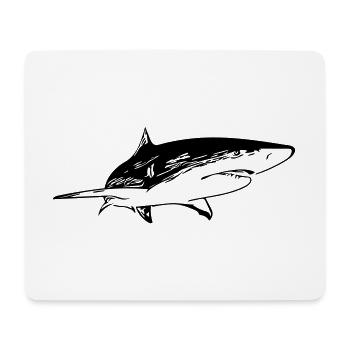 Hai - Vintage Vector Design - Tapis de souris (format paysage) - blanc - Devant
