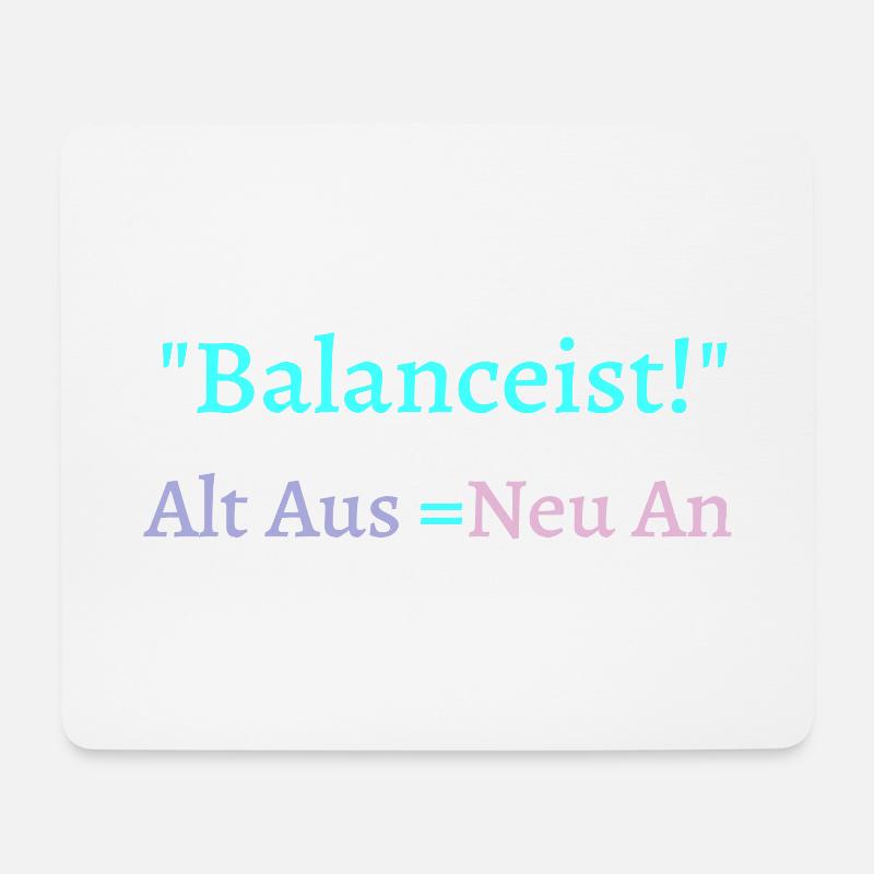 Balancist #1Neu 3 - Mousepad (Querformat) - Weiß
