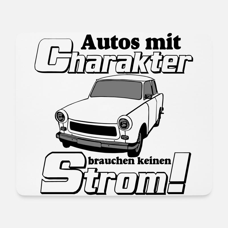 Trabant , DDR Kult , Strom und Charakter (25) - Mousepad (Querformat) - Weiß