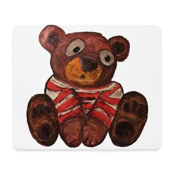 Teddy - Gruselig süß - Mousepad (Querformat) - Weiß - Vorne