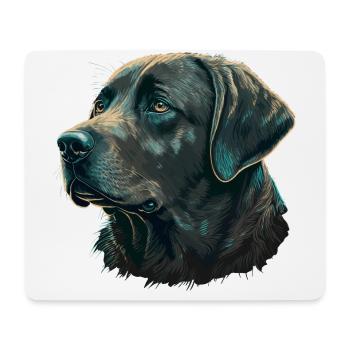 Gentle Labrador Retriever - Mouse Pad (horizontal) - white - Front