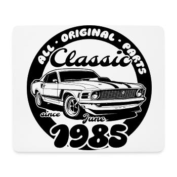 40. Geburtstag - Klassiker Musclecar 06/1985 - Mousepad (Querformat) - Weiß - Vorne