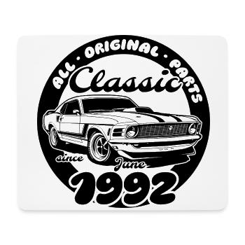 33e anniversaire - Classic Musclecar 06/1992 - Tapis de souris (format paysage) - blanc - Devant