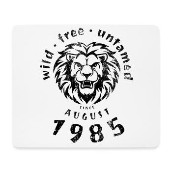 40. Geburtstag Wild, libre et indompté depuis 08/1985 - Tapis de souris (format paysage) - blanc - Devant