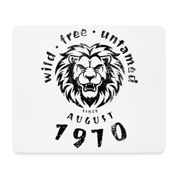 Wild, free & untamed since 08/1970 - Mouse Pad (horizontal) - white - Front