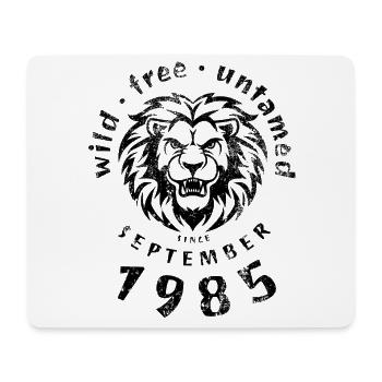 40ème Anniversaire Sauvage, libre et indompté depuis 09/1985 - Tapis de souris (format paysage) - blanc - Devant