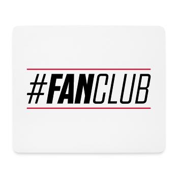 fan club hashtag - Mouse Pad (horizontal) - white - Front