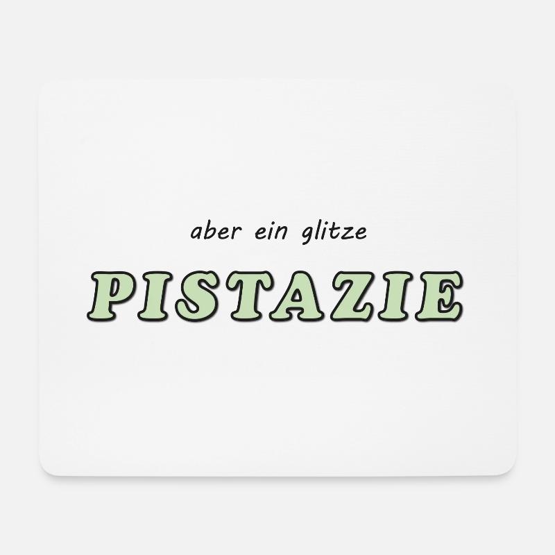 pistazie - Mousepad (Querformat) - Weiß