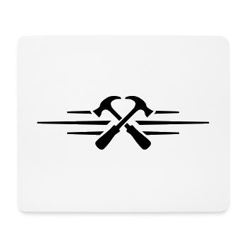 hammer tool - Mouse Pad (horizontal) - white - Front