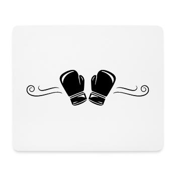 boxing gloves symbol boxing - Mouse Pad (horizontal) - white - Front