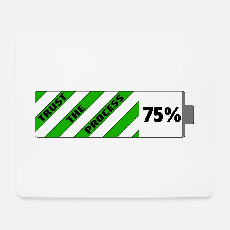 Trust the process - Inspiration Motivation - Mousepad (Querformat) - Weiß