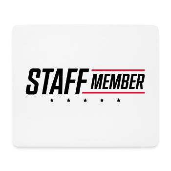 staff member - Tapis de souris (format paysage) - blanc - Devant