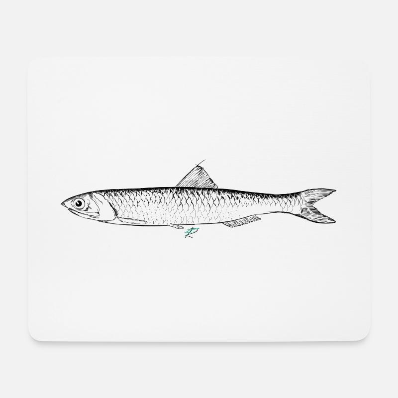 Anchovy - Mouse Pad (horizontal) - white