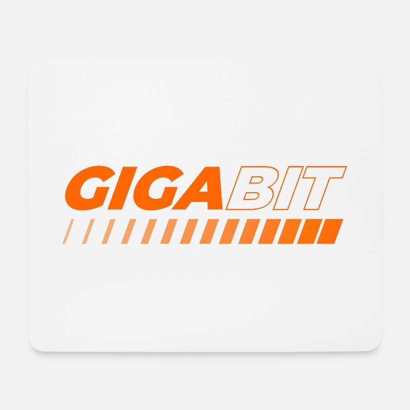 Gigabit - Mousepad (Querformat) - Weiß