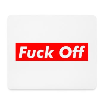 F*ck Off - Mouse Pad (horizontal) - white - Front
