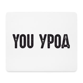 You Freak! Spruch auf Russisch Russak Russland - Mousepad (Querformat) - Weiß - Vorne