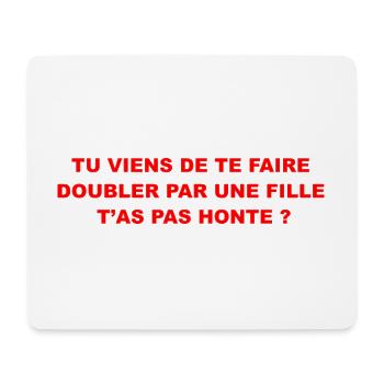 Doubler  - Tapis de souris (format paysage) - blanc - Devant