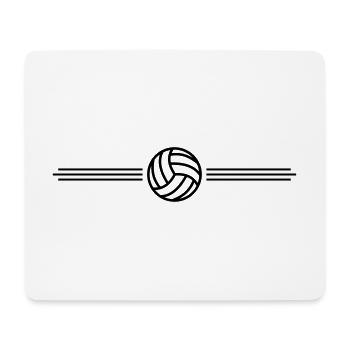 volleyball team - Mouse Pad (horizontal) - white - Front