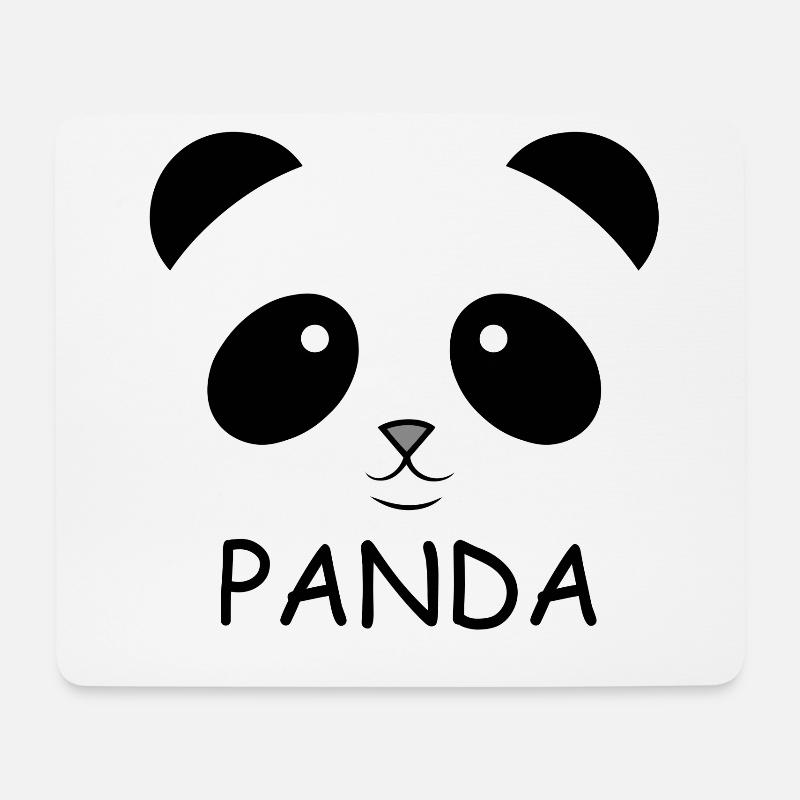 Panda - Mousepad (Querformat) - Weiß